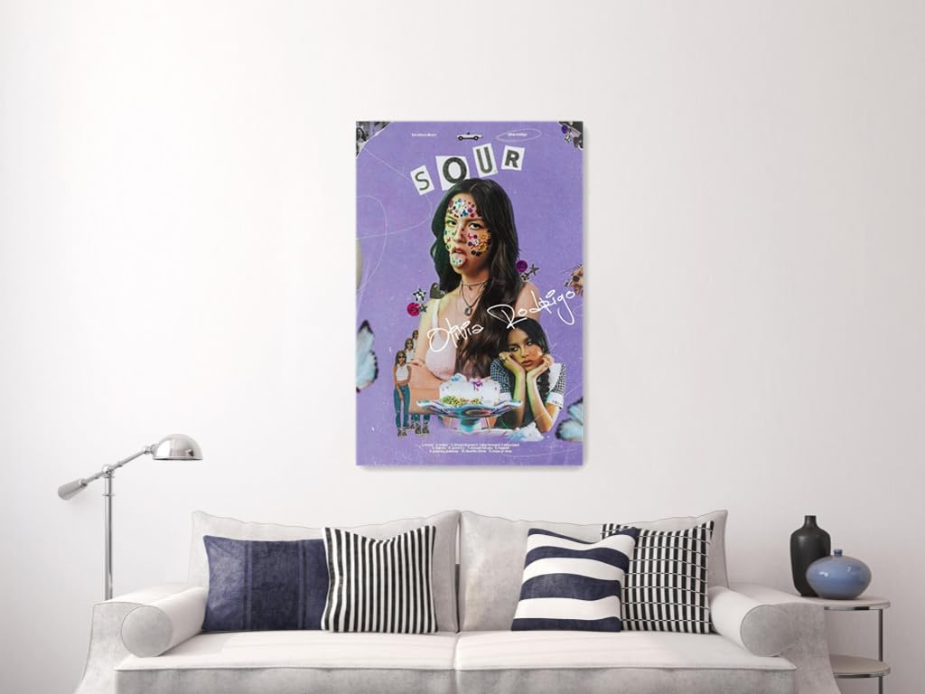Poster Olivia Rodrigo Vintage - 30x45 Cm, Décoration Chambre, Motif Chanteur, Sans Cadre