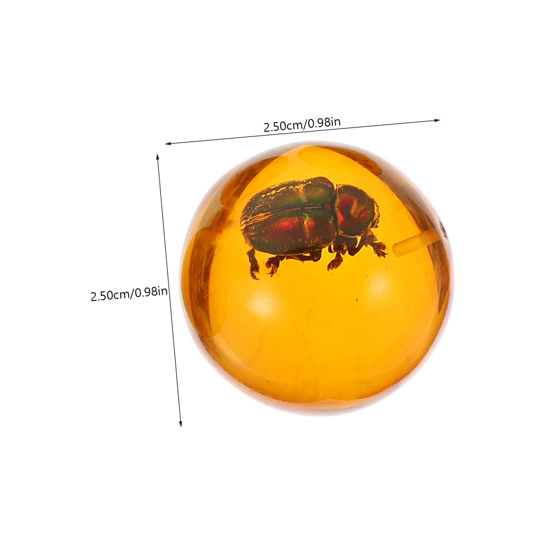 SUPVOX Insect Amber Resin Decoration 5pcs Resin Crafts for DIY Jewelry Insect Keychain