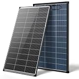 AeternaSol 200 Watt Solar Panel,12V 18BB N-Type 200w bifacial Solar Panel