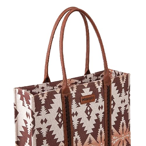 Image of Wrangler Purse Western Aztec Tote Bag Women Top Handle Handbags with Detachable Strap | Western