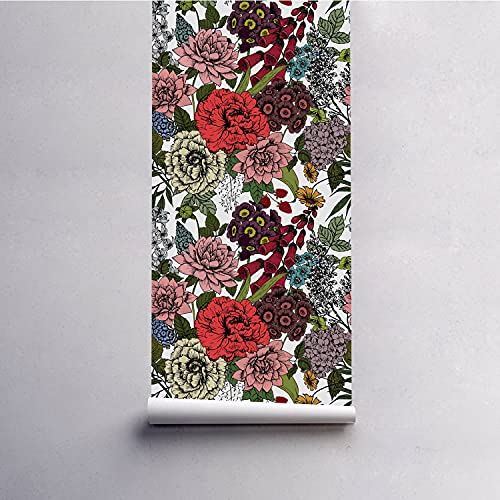 Papier peint auto-adhésif fleurs d'automne pour cuisine et meuble - 5