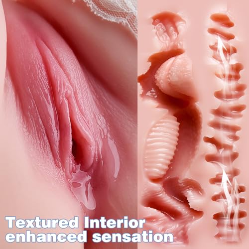 Image of Goyha 18Lb Male Masturbator Sex Doll Busty Ass Butt, Realistic Pussy Ass Masturbator Stroker with Vagina and Anal Channel for Several Sex Positions, Male Sex Toy for Men Masturbation Pleasure