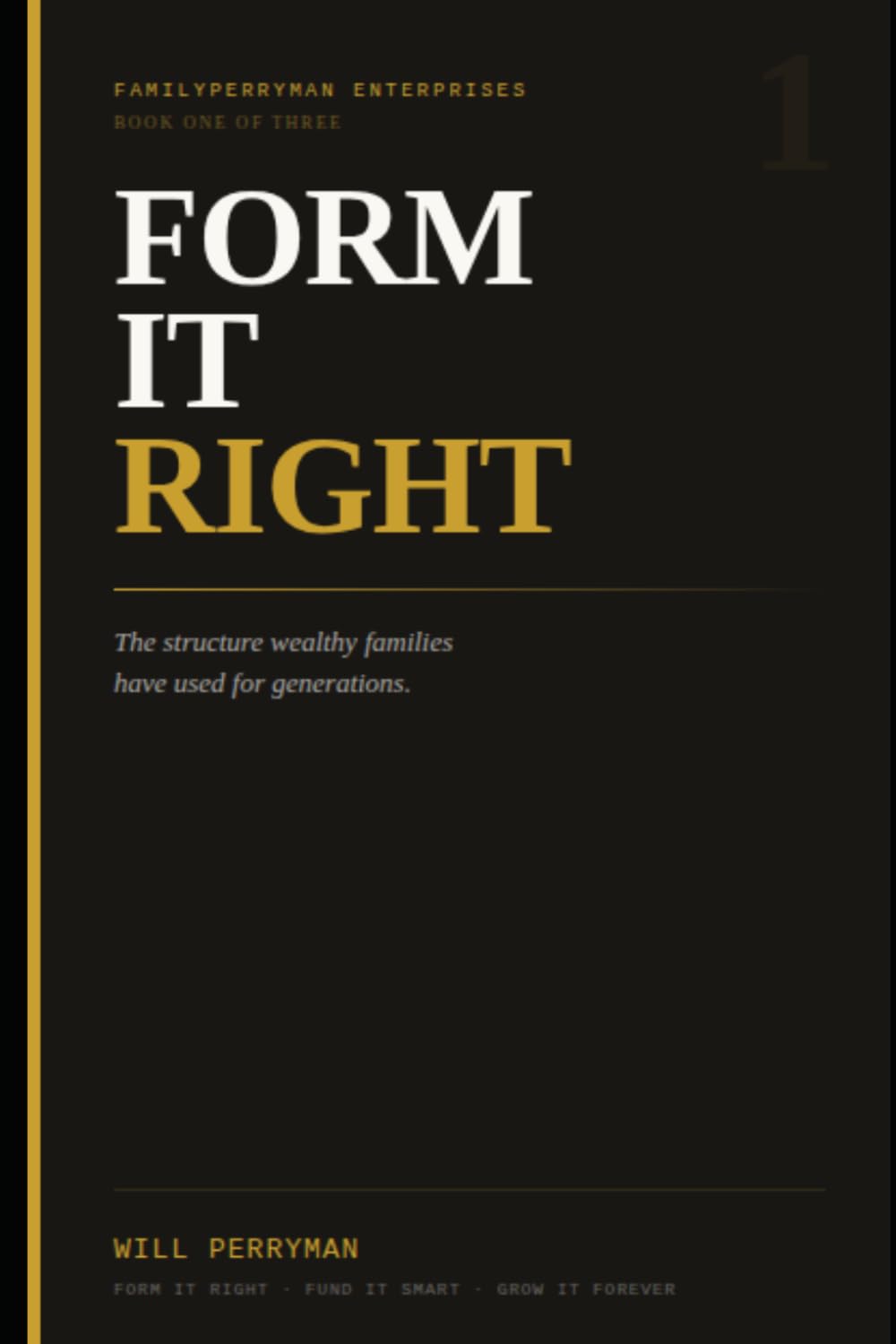 Form It Right: The Structure Wealthy Families Have Used For Generations (The Corporate Wealth Blueprint System)