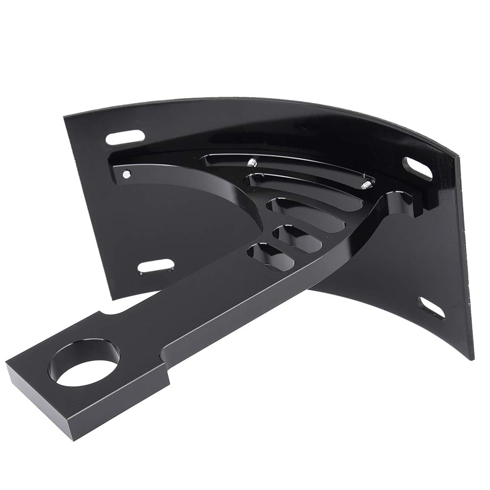 mkr様 Black Curved Swingarm Side Mount License Plate Tag Relocator
