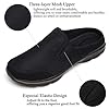 Unisex Slippers Casual Clog House Shoes Comfort Slip-On Walking Mules with Indoor Outdoor Anti-Skid Sole for Men and Women, All Black, 9 UK #1