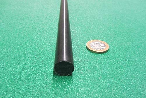 Miniatura 4 de Varilla redonda POM de acetal negro de 0.562 pulgadas (916 pulgadas) de diámetro x 4 pies de longitud, 4 piezas de 16 pies en total