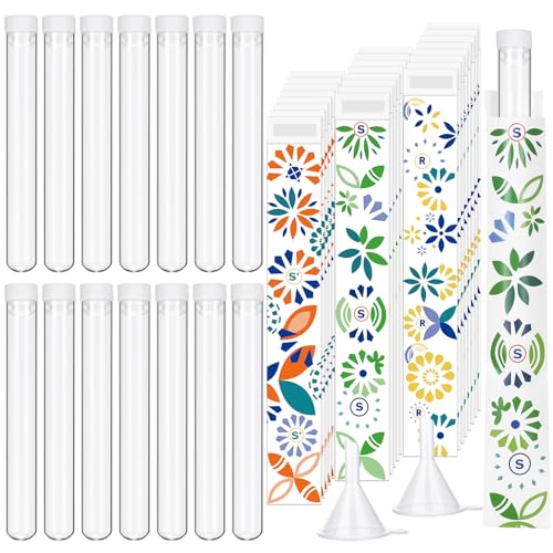 Image of Copkim 38 Pcs Tampon Tube Set for Women,Geometric Style | Plastic Travel Tube Containers, Reusable Wrappers, for Festivals Cruises Sports Events Concert