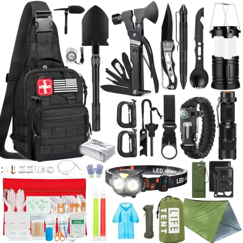 Survival Kit, 294 Pcs Survival Gear...