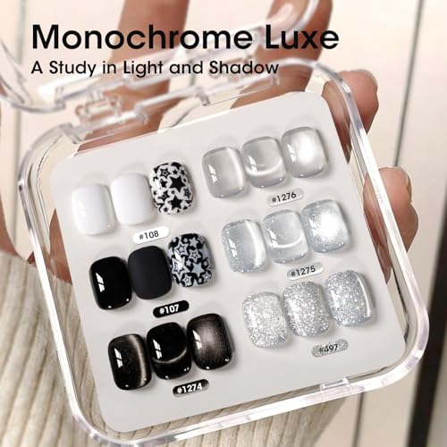 Set Gellen de 6 esmaltes gel Cat Eye Monocromo 6ml miniatura 2