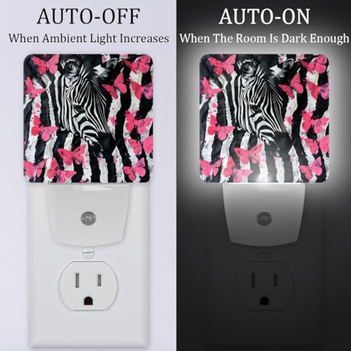 Lámparas de noche LED con sensor 2 unidades rosa miniatura 2