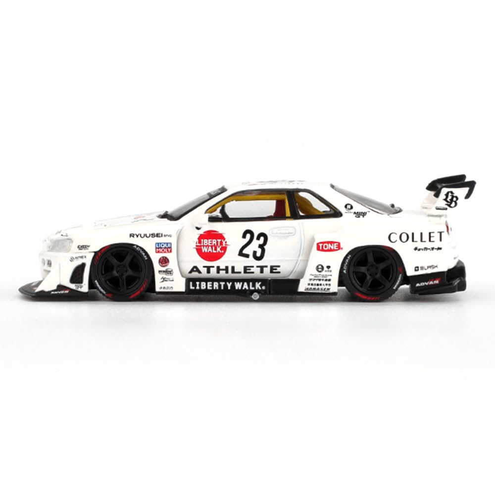Diecast Model Car Compatible with Nissan Skyline LB-ER34 Super