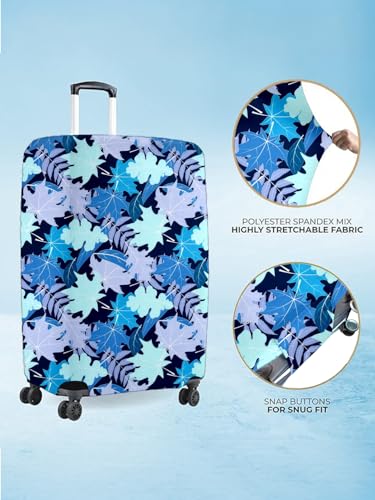Image of Cortina Luggage Cover Trolley Travel Covers Washable Dust Proof Anti-Scratch Suitcase Protector, Medium-Blue