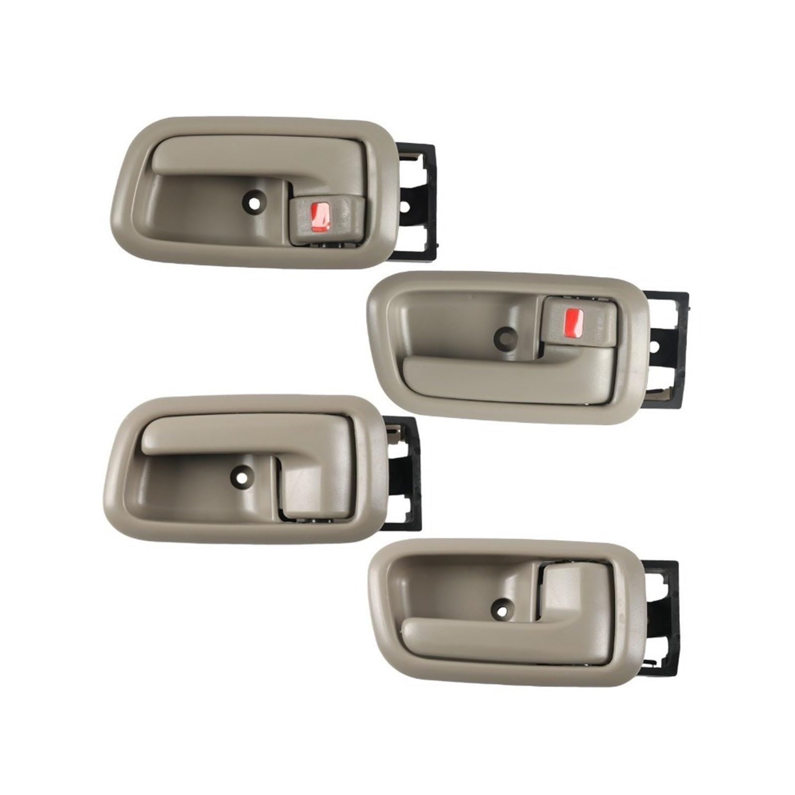 QIUYBGF Interior Door Handle Compatible with Toyota for Tundra 2000 2001 2002 2003 2004 2005 2006 4Pcs Set Interior Door Handle OEM:69205-0C010 69206-0C010