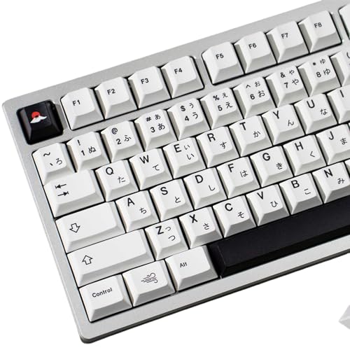 Amazon.co.jp: キーキャップ 白 jis 日本語配列 熱昇華プリント PBT