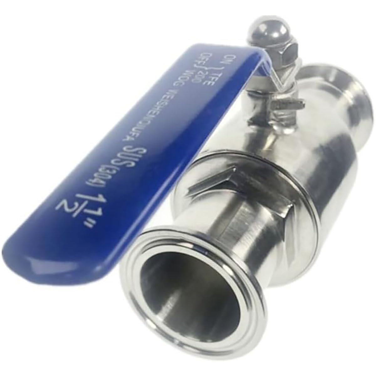 Robinet à bille sanitaire à port complet en inox SUS 304 étanche pour tuyau 57mm