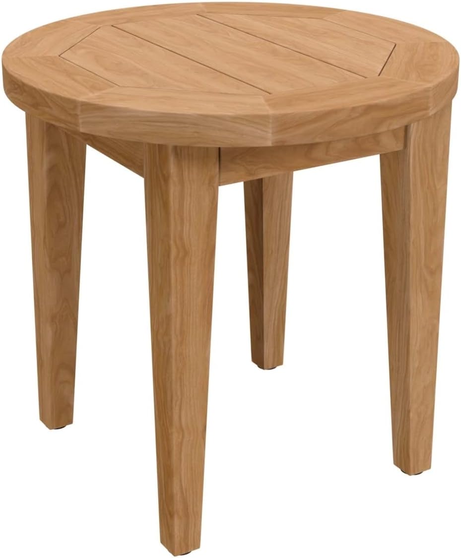Modway Brisbane Teak Wood Side Table, Natural
