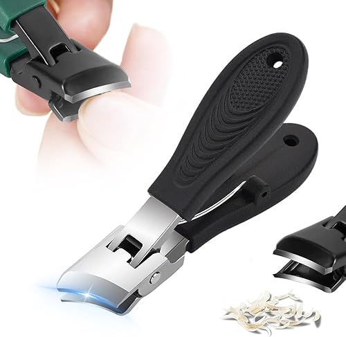 Miniatura 12 de Cortaúñas inclinadas antisalpicaduras con apertura de mandíbula ancha, cortador de uñas resistente con mango cómodo, perfecto para cortaúñas