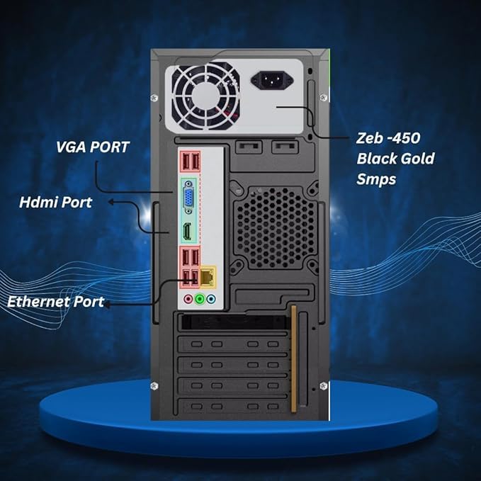 Image of Powerful Desktop Core i3 CPU || Core i3 2nd-Gen 3.10 Ghz || 8GB DDR3 RAM || 256GB SSD || Ethernet || Win 10 Pro-Installed - Ideal for Office and Home || WiFi Adapter || Black (8, GB, 128, GB)