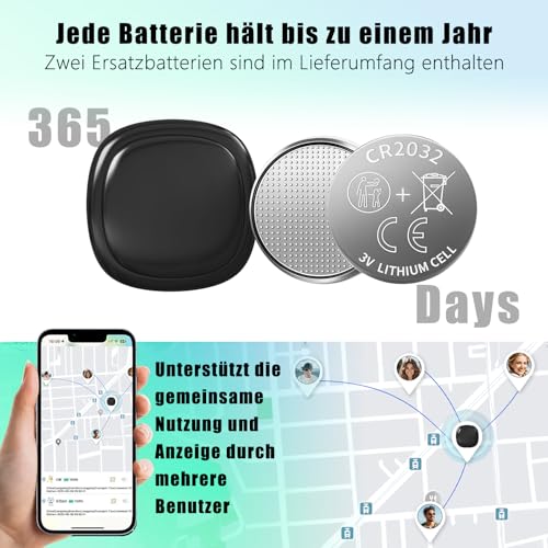 GPS Tracker Auto Ohne ABO für iOS & Android, Magnet Trackers für Fahrzeuge Motorrad Kfz, Smart Bluetooth Air Tags für Gepäck Koffer