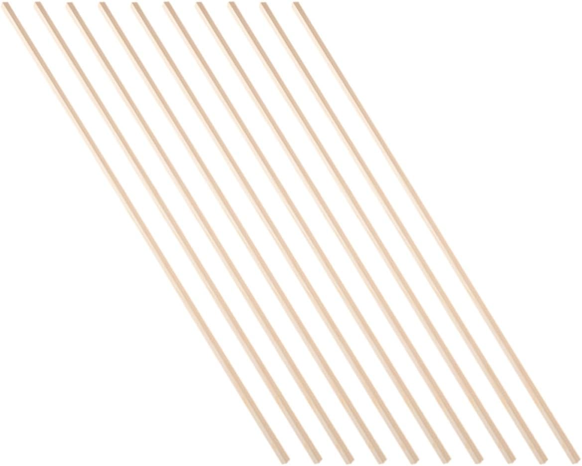 12pcs Wooden Window Molding Trim Strip for DIY Model Making 8mm