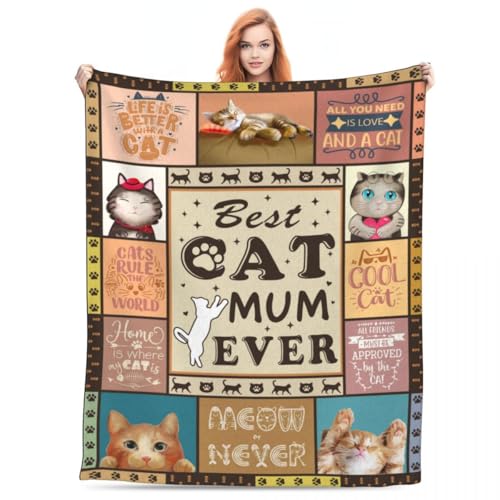 Couverture chat douce 150x130cm contre les frissons du soir - 2