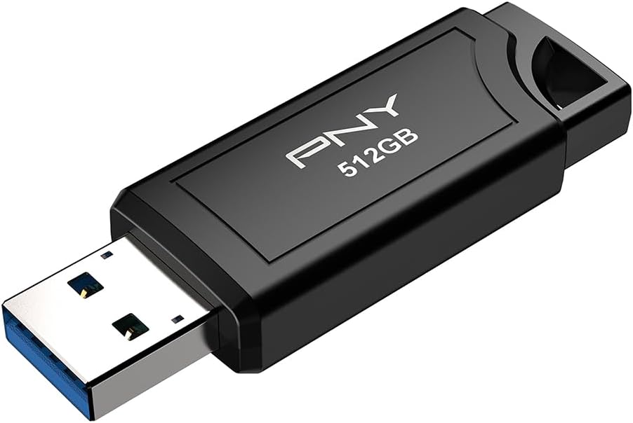 PNY 512GB PRO Elite V3 USB 3.2 Gen 2 Flash Drive, up to 1000MB/s Read, up to 800MB/s Write, Extreme Performance for Professional Data Storage and Transfers, Premium Metal Design, Type-A Connector