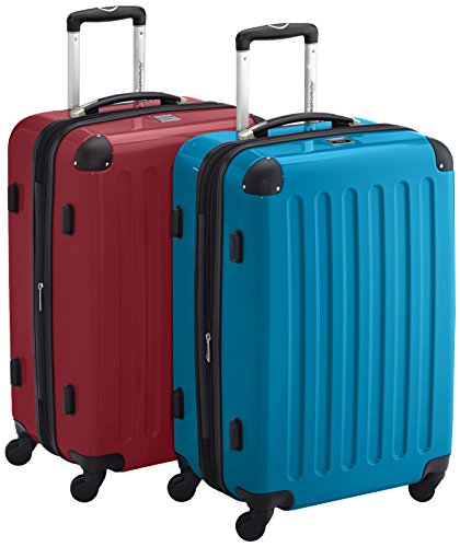 HAUPTSTADTKOFFER® · 2er Hartschalen Kofferset · 2X Hauptstadtkoffer 87 Liter · TSA (rot-blau)