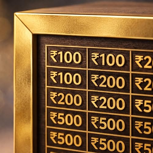 Image of Premium Wooden Money Bank with Lock - Vintage Coin Saving Box for All Ages - Ideal for Cash, Coins, Donations & Home Decor (1 LAKH Money Box, 1, Count)