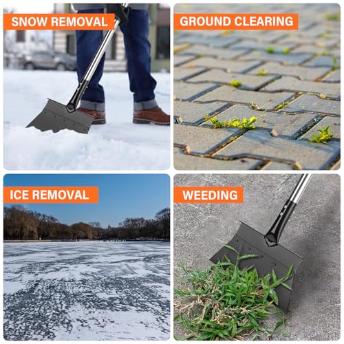 DigiGlow 66" Adjustable Gardening Shovel - Stainless Steel Lawn Edger & Weed Remover Tool for Raised Beds, Flower Borders - Ergonomic Lightweight Design with Detachable Segments - Image 6