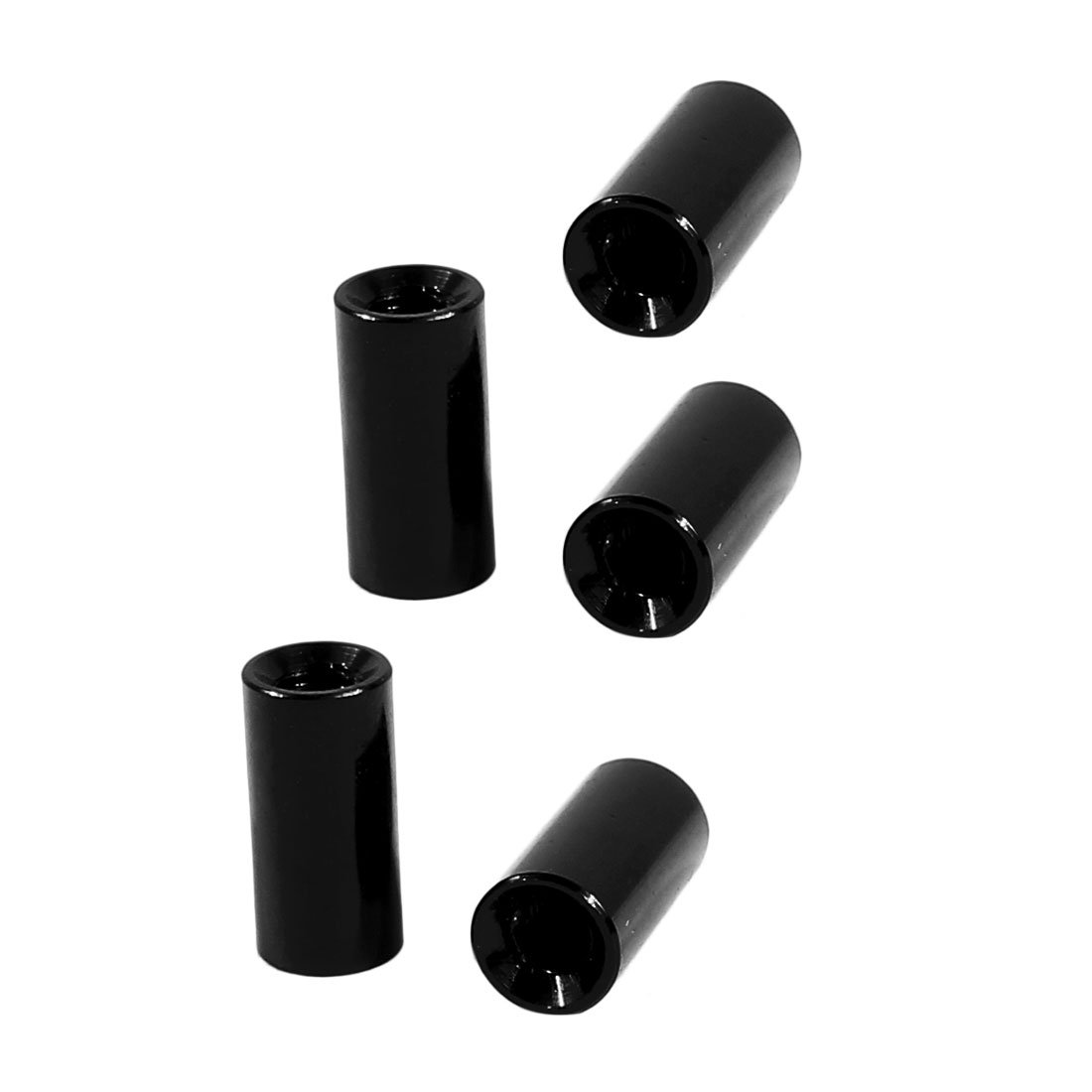Uxcell Women's Black Sourcingmap 5Pcs M3 X 10Mm Round Aluminum Column Alloy Standoff Spacer Stud Fastener For Quadcopter
