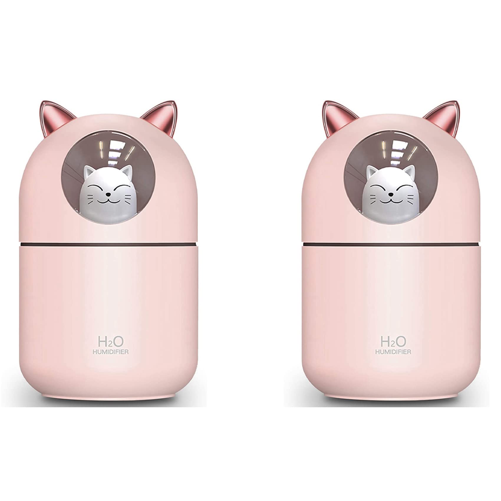 Humidificateur d'air pure air silencieux avec veilleuse LED chat facile à nettoyer