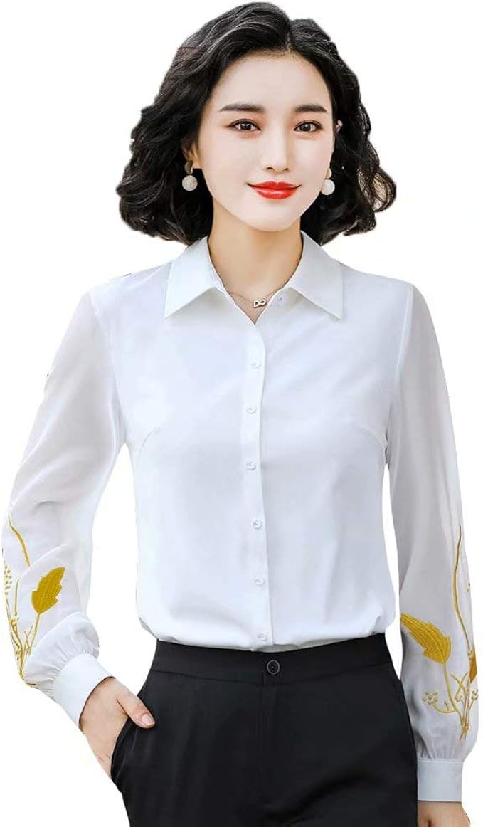 Amazon Followdream シャツ レディース 長袖 ブラウス ワイシャツ 着痩せ カジュアル おしゃれ 事務服 オフィス 大人 通勤 Ol 就活 ビジネス ブラック ホワイト レッド S Xxxl シャツ ブラウス 通販 Amazon Followdream シャツ レディース 長袖 ブラウス ワイシャツ 着痩せ カジュアル おしゃれ 事務服 オフィス 大人 通勤 Ol 就活 ビジネス ブラック ホワイト レッド S Xxxl シャツ ブラウス 通販