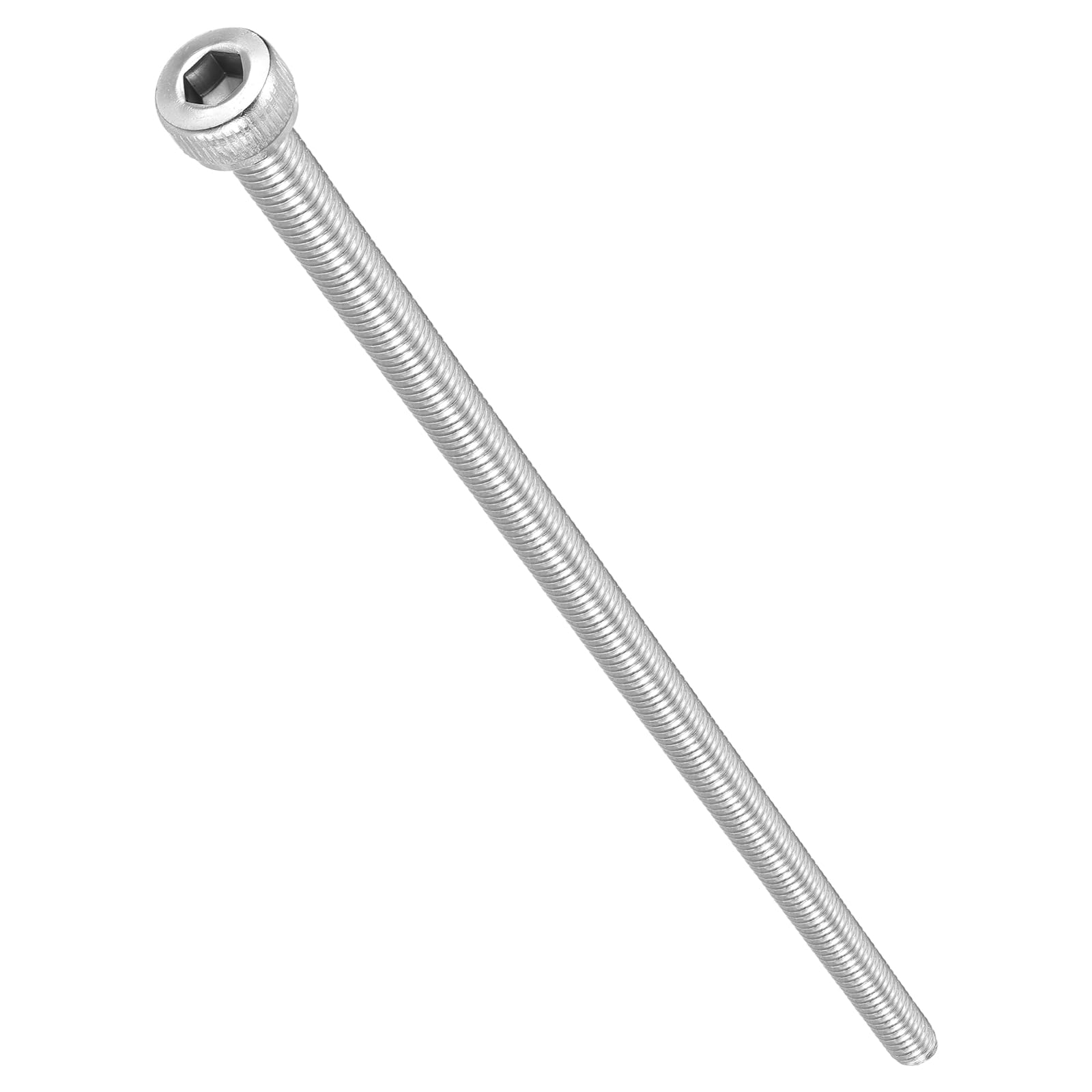 METALLIXITY Socket Head Cap Screw(M4-0.7x100mm)5Pcs, 304 Stainless Steel Allen Socket Drive Metric - Machine Internal Hex Screw UNC Coarse Thread, Silver Tone — image 1