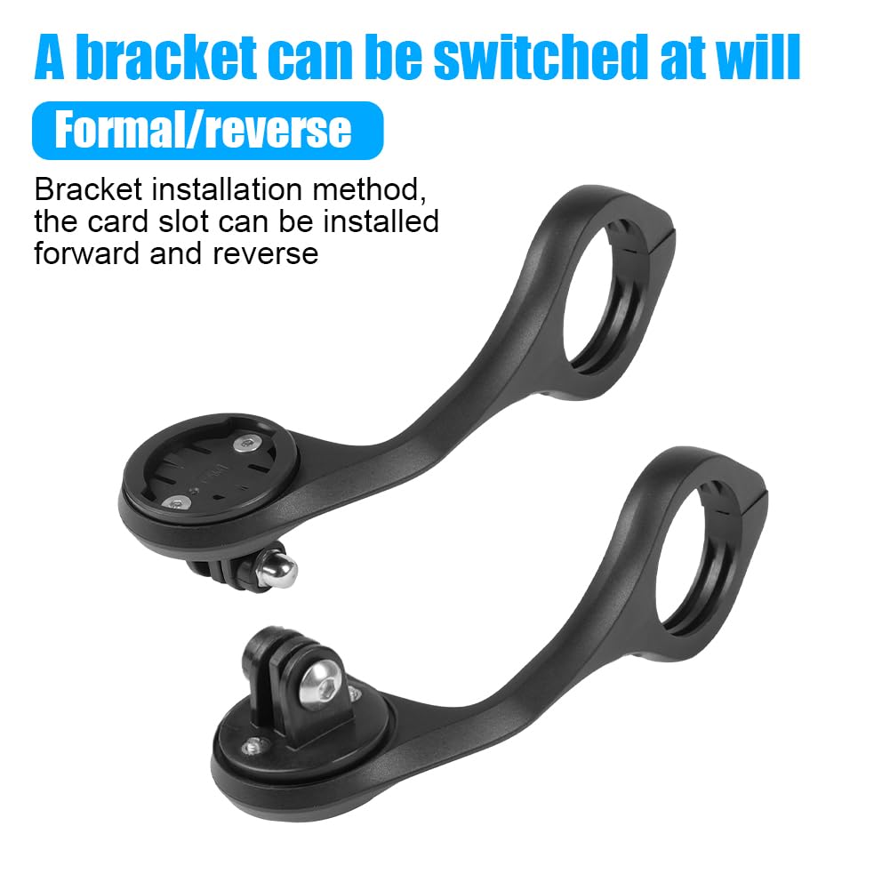 Alomejor Supporto da Tachimetro, Supporto per Manubrio di Bici in Fibra di Carbonio Supporto per