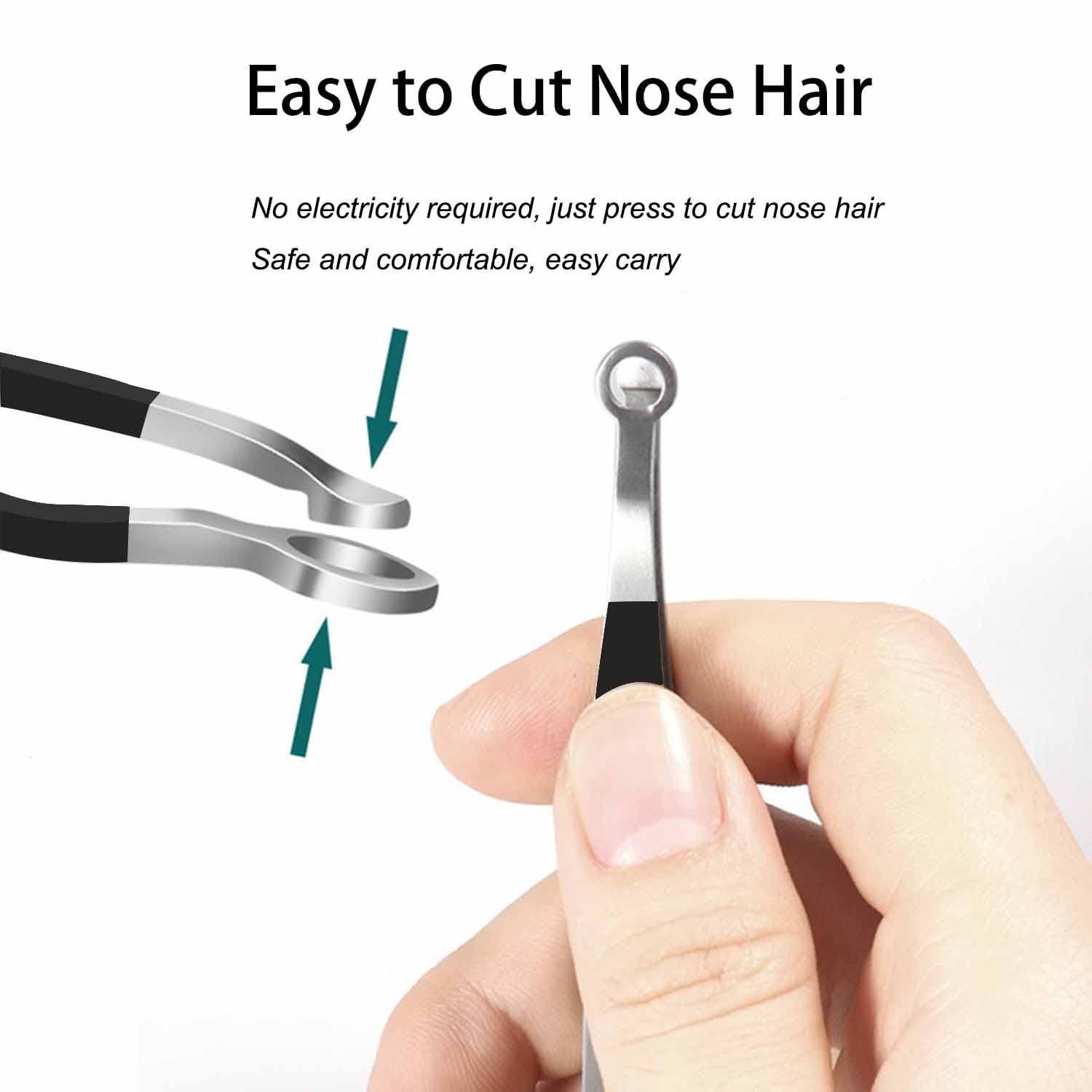 Liangery Manual Nose Hair Trimmer –Nose Hair Tweezers with Travel Case — Amazon image 2