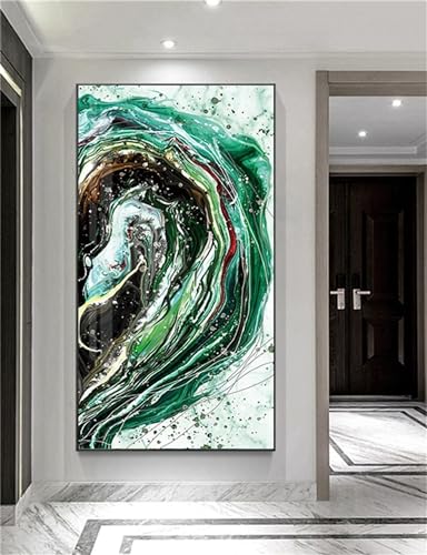 Diamond painting 5D complet abstrait pour créer une décoration murale de salon relaxante 80x160