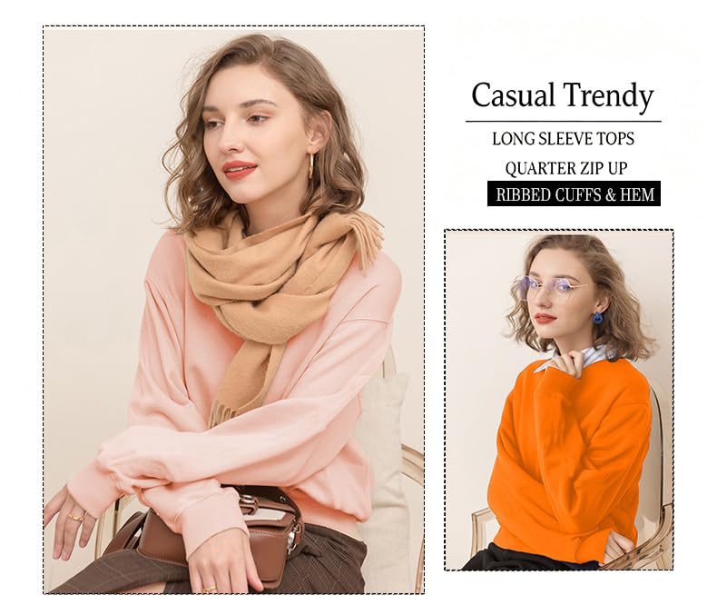 Image of NEYOUQE Womens Long Sleeve Color Block Pullover /Cardigan Sweaters Striped Tops Casual Hoodies Sweatshirts Jackets