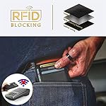 Travelambo Front Pocket Minimalist Leather Slim Wallet RFID Blocking Medium Size - Image 4