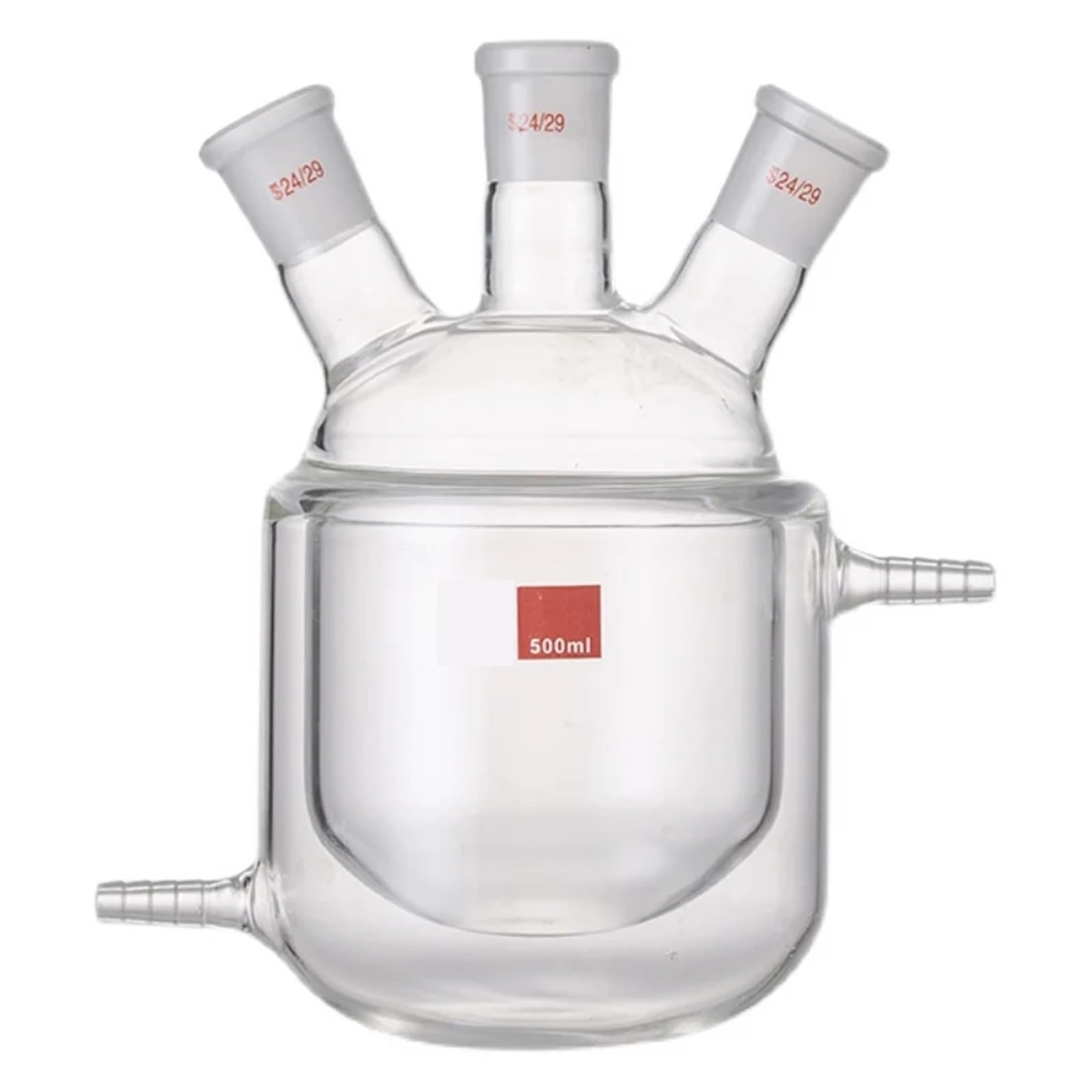 Bouteille de réaction à double couche de réacteur à enveloppe en verre de laboratoire(100ml-19x24x19)
