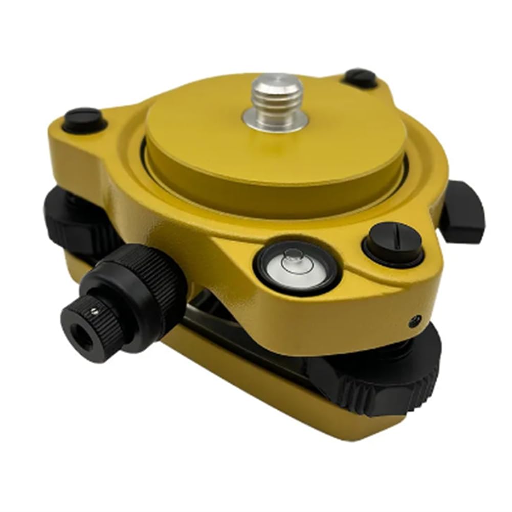 Base Nivelante con Plomada óPtica y Soporte Adaptador de Base Nivelante GPS con Tornillo Giratorio de Montaje 5/8 Pulgada X 11 para EstacióN Total GPS GNSS A