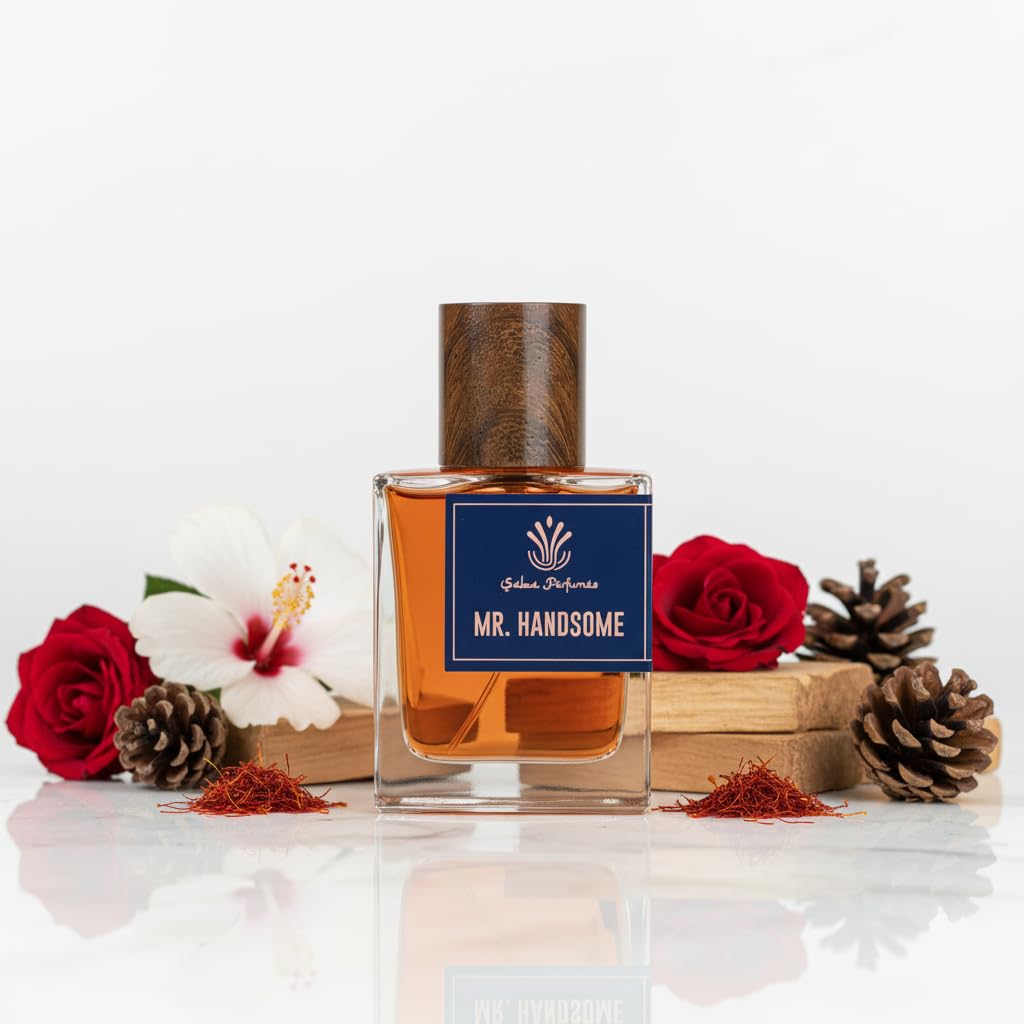 Mr Handsome EDP Spray for Men | Oud Rose, Woody & Warm Spicy Fragrance | Long Lasting Luxury Perfume Gift for Him | 50ml