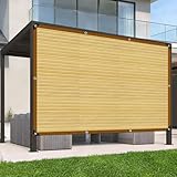 Matériau de qualité supérieure : fabriqué en polyéthylène haute densité avec une surface lisse. Coins renforcés et coutures à six fils pour une résistance optimale à la traction et une protection contre le vent durable, avec œillets, idéal comme filet d'ombrage robuste