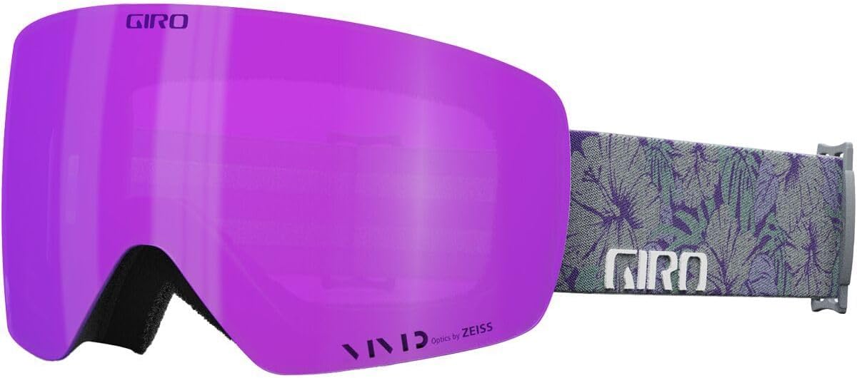 Giro Contour RS Adult Snow Goggle - Grey Botanical Strap with VIVID Pink/VIVID Infrared Lenses