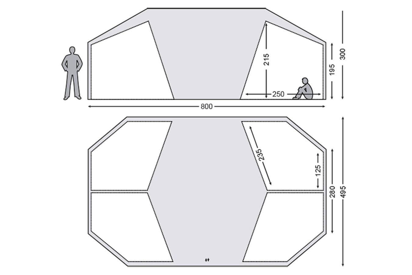 Nordisk Vanaheim 40 m² Tent technical cotton natural 2021 tube
