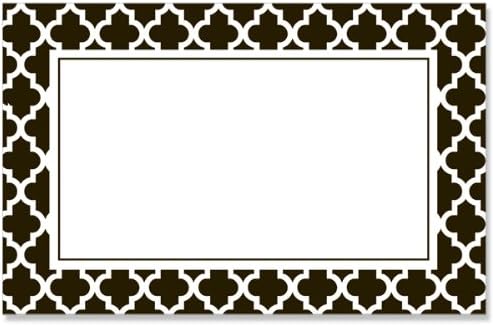 50 pack Geo Graphics Tiles BlackNo Sentiment Enclosure Cards (20 unit, 50 pack per unit.)