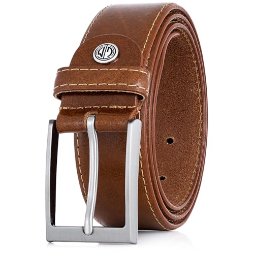 LINDENMANN Leder-Gürtel Herren 35 mm breit, Gürtel Herren...