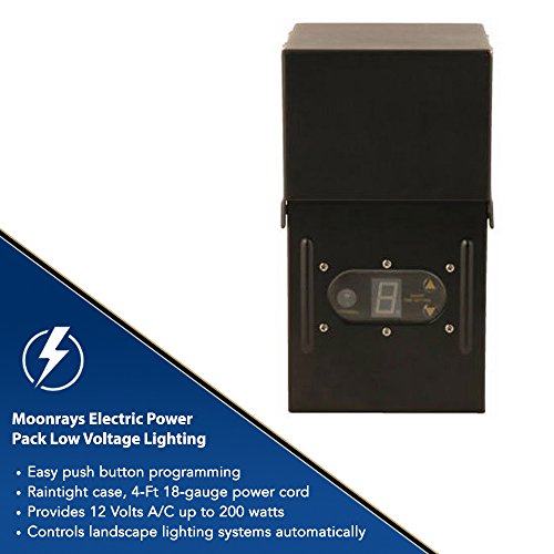 Moonrays 95432 Solar Electric Power Pack Low Voltage Outdoor Use with Light Sensor and Rain-Tight Case (200 Watt), 200-Watt, Black - Thumbnail 4