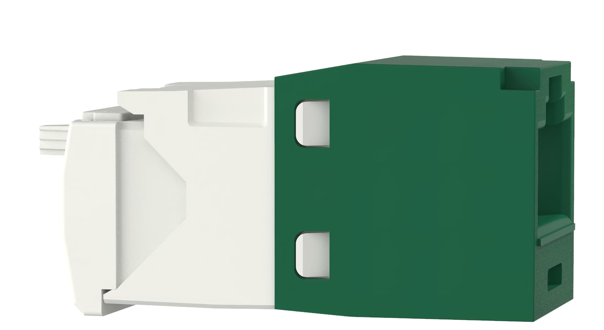 CJ688TGGR Lot de 50 modules jack Mini-Com UTP catégorie 6 TX6 Plus, vert, style TG, sans outils, module réseau Ethernet RJ45 haute performance, câblage T568A/T568B