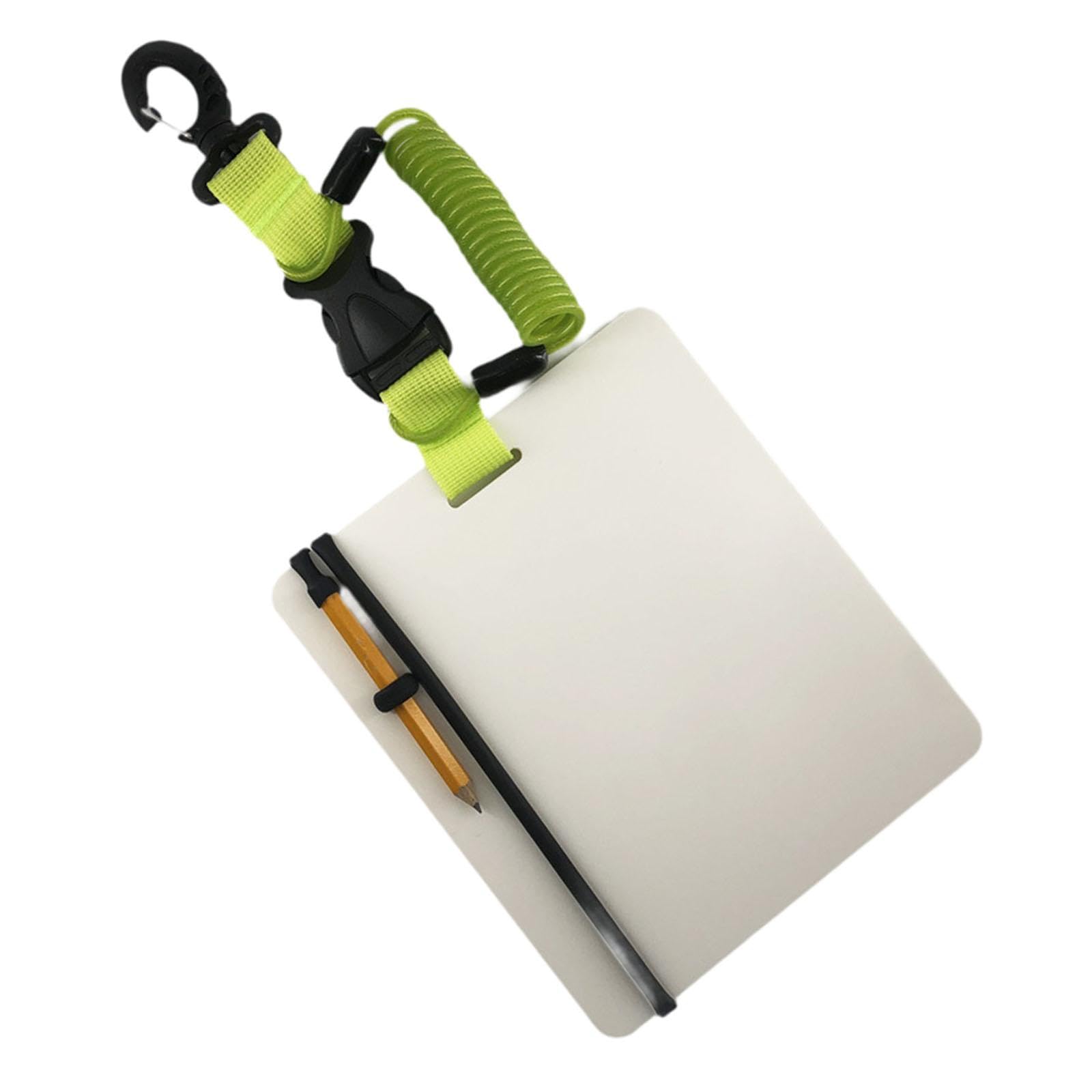 Bnf® PC Underwater Writing Slate Board for Divers Multifunctional Includes Pencil Green Spring | Sporting Goods | Water Sports | Scuba & Snorkeling | Underwater Photography