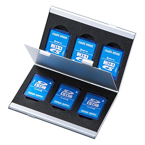 Boîtier SD en aluminium Sanwa FC-MMC5SDN double face pour le stockage de vos cartes mémoire